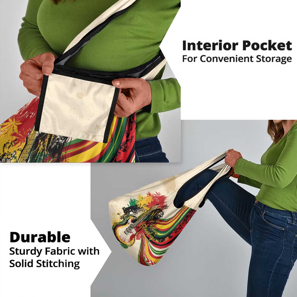 Reggae Soul B.Marley Grungy Grocery Bag Get Up Stand Up - Wonder Print Shop