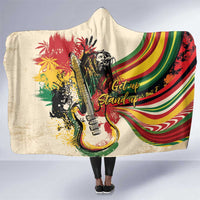 Reggae Soul B.Marley Grungy Hooded Blanket Get Up Stand Up - Wonder Print Shop