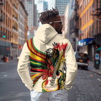 Reggae Soul B.Marley Grungy Hoodie Get Up Stand Up - Wonder Print Shop