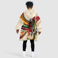 Reggae Soul B.Marley Grungy Kid Wearable Blanket Hoodie Get Up Stand Up - Wonder Print Shop