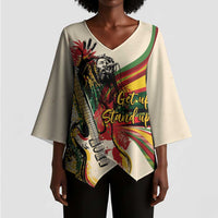 Reggae Soul B.Marley Grungy Kimono Sleeve Blouse Get Up Stand Up - Wonder Print Shop