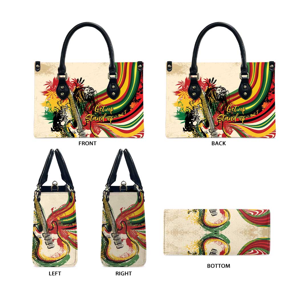 Reggae Soul B.Marley Grungy Leather Bag Get Up Stand Up - Wonder Print Shop