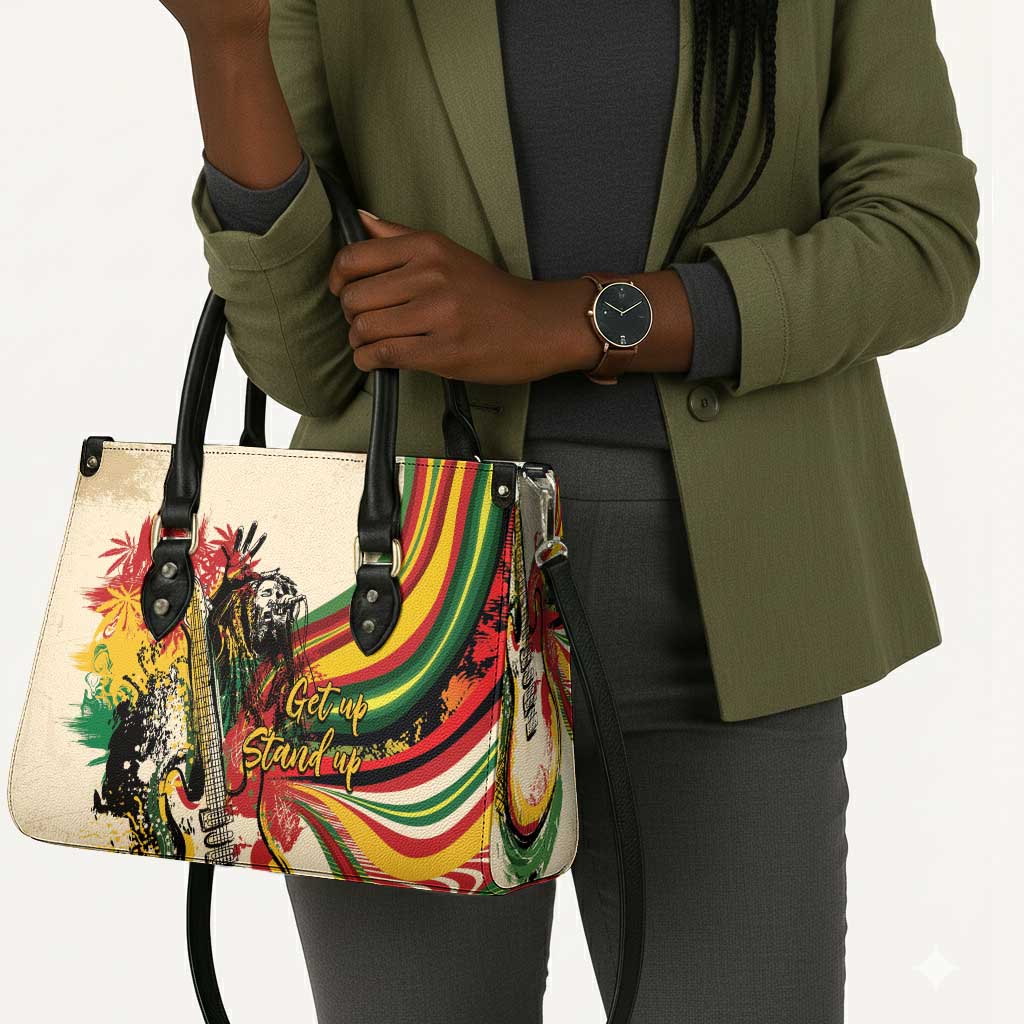 Reggae Soul B.Marley Grungy Leather Bag Get Up Stand Up - Wonder Print Shop