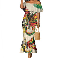 Reggae Soul B.Marley Grungy Mermaid Dress Get Up Stand Up - Wonder Print Shop