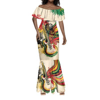 Reggae Soul B.Marley Grungy Mermaid Dress Get Up Stand Up - Wonder Print Shop