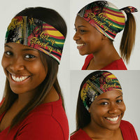Reggae Soul B.Marley Grungy Neck Gaiter Get Up Stand Up - Wonder Print Shop