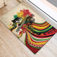 Reggae Soul B.Marley Grungy Rubber Doormat Get Up Stand Up - Wonder Print Shop