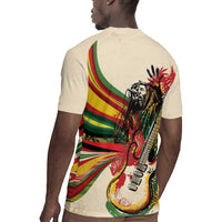 Reggae Soul B.Marley Grungy Rugby Jersey Get Up Stand Up - Wonder Print Shop