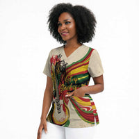 Reggae Soul B.Marley Grungy Scrub Top Get Up Stand Up - Wonder Print Shop