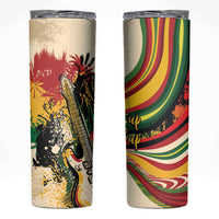 Reggae Soul B.Marley Grungy Skinny Tumbler Get Up Stand Up - Wonder Print Shop