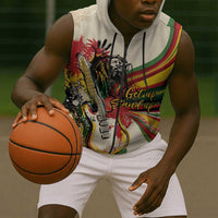 Reggae Soul B.Marley Grungy Sleeveless Zip Hoodie Get Up Stand Up - Wonder Print Shop