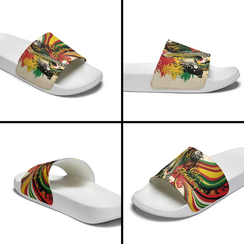 Reggae Soul B.Marley Grungy Slide Sandals Get Up Stand Up - Wonder Print Shop