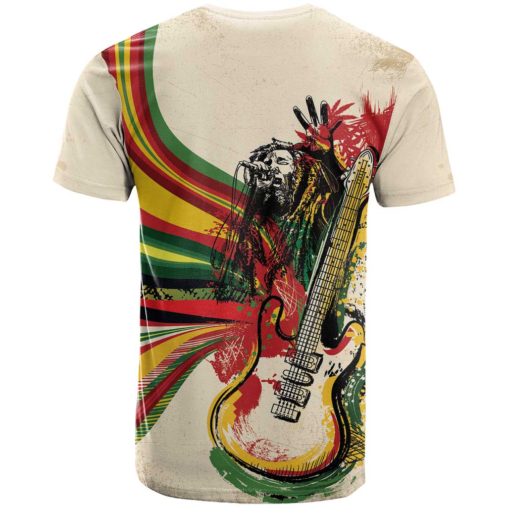 Reggae Soul B.Marley Grungy T shirt Get Up Stand Up - Wonder Print Shop