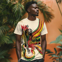 Reggae Soul B.Marley Grungy T shirt Get Up Stand Up - Wonder Print Shop