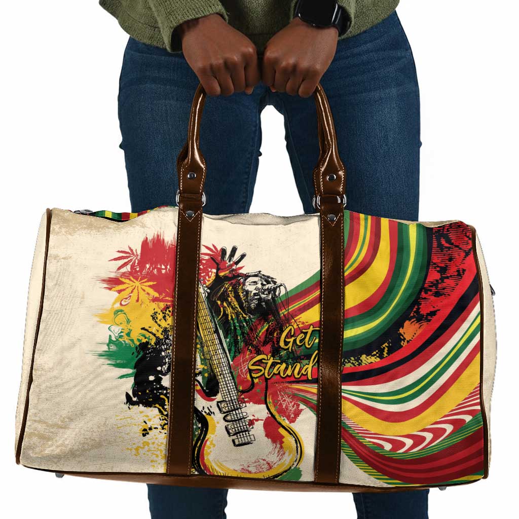 Reggae Soul B.Marley Grungy Travel Bag Get Up Stand Up - Wonder Print Shop