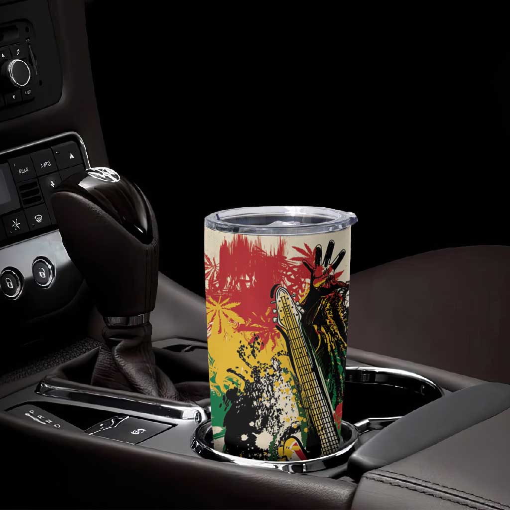 Reggae Soul B.Marley Grungy Tumbler Cup Get Up Stand Up - Wonder Print Shop