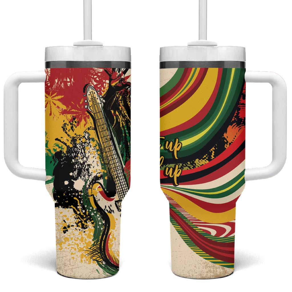 Reggae Soul B.Marley Grungy Tumbler With Handle Get Up Stand Up - Wonder Print Shop