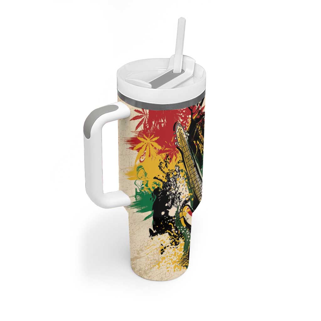 Reggae Soul B.Marley Grungy Tumbler With Handle Get Up Stand Up - Wonder Print Shop