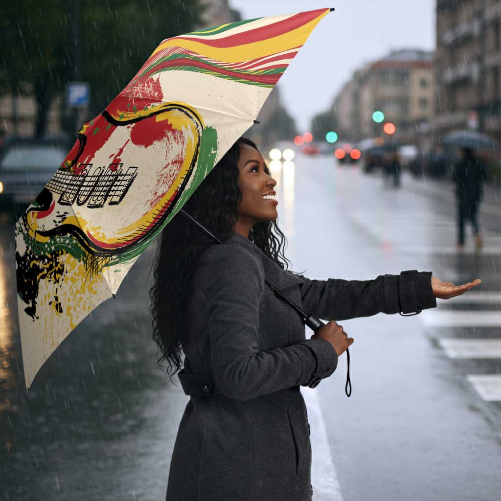 Reggae Soul B.Marley Grungy Umbrella Get Up Stand Up - Wonder Print Shop