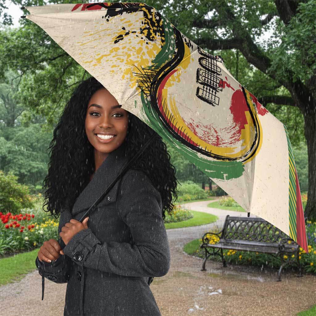 Reggae Soul B.Marley Grungy Umbrella Get Up Stand Up - Wonder Print Shop