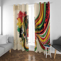 Reggae Soul B.Marley Grungy Window Curtain Get Up Stand Up - Wonder Print Shop
