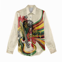 Reggae Soul B.Marley Grungy Women Casual Shirt Get Up Stand Up - Wonder Print Shop
