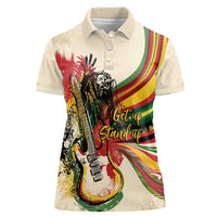Reggae Soul B.Marley Grungy Women Polo Shirt Get Up Stand Up - Wonder Print Shop