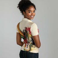 Reggae Soul B.Marley Grungy Women Polo Shirt Get Up Stand Up - Wonder Print Shop