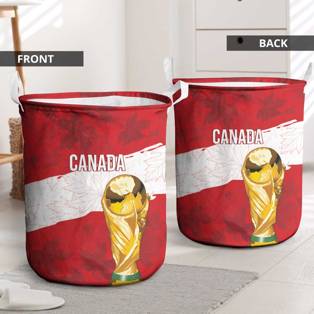 Canada WC2026 Soccer Laundry Basket Les Rouges