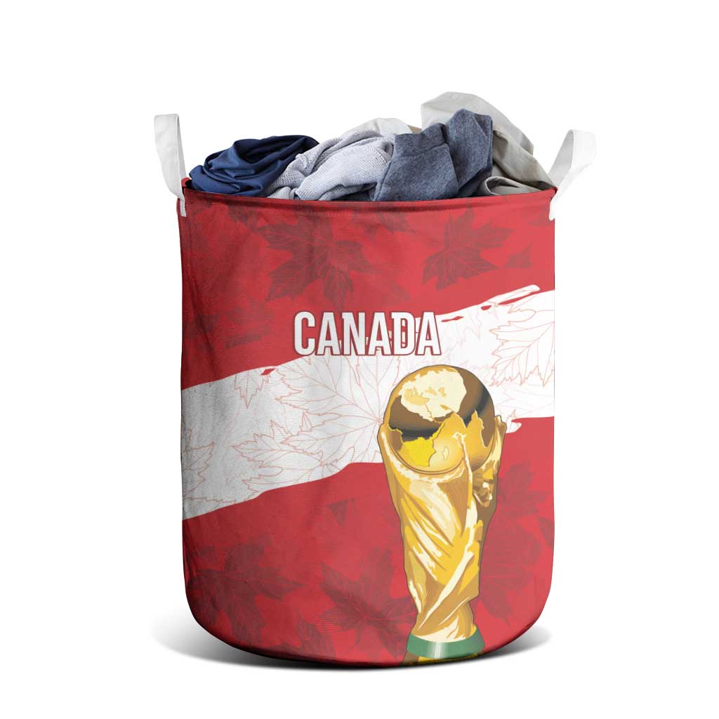 Canada WC2026 Soccer Laundry Basket Les Rouges