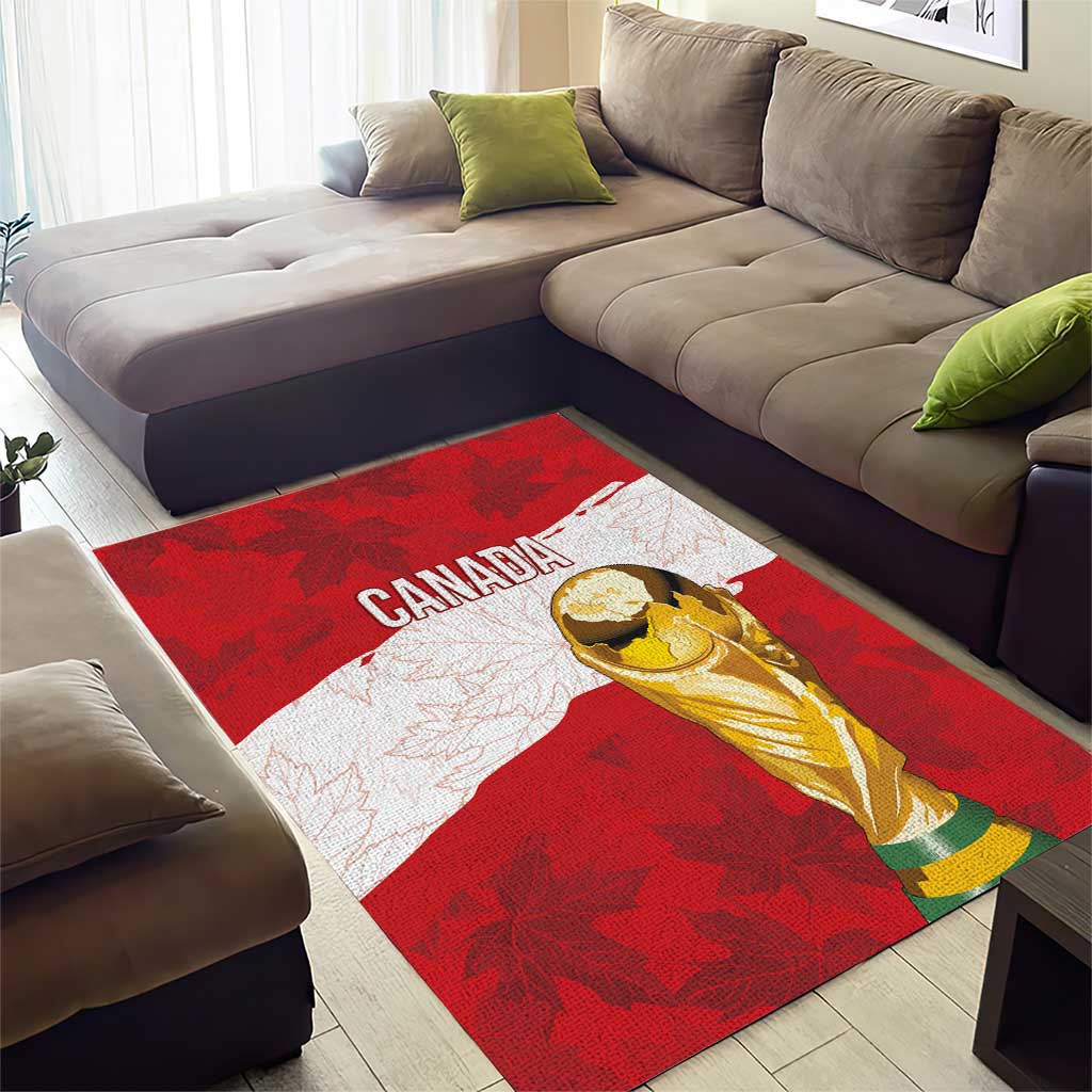 Canada WC2026 Soccer Area Rug Les Rouges