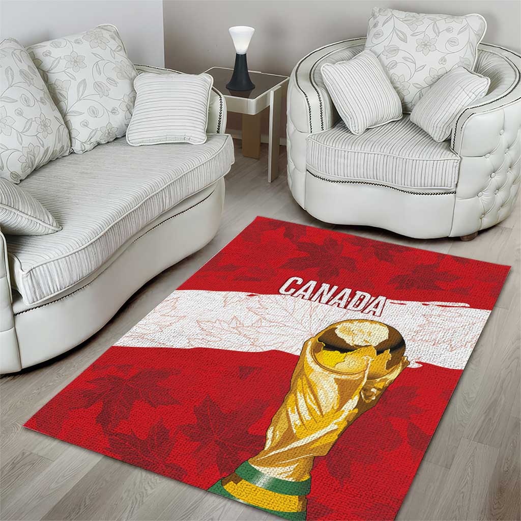 Canada WC2026 Soccer Area Rug Les Rouges