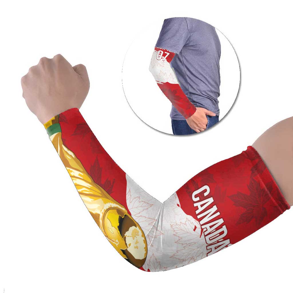 Canada WC2026 Soccer Custom Arm Sleeves Les Rouges
