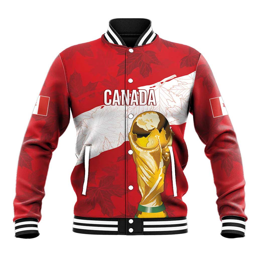 Canada WC2026 Soccer Custom Baseball Jacket Les Rouges