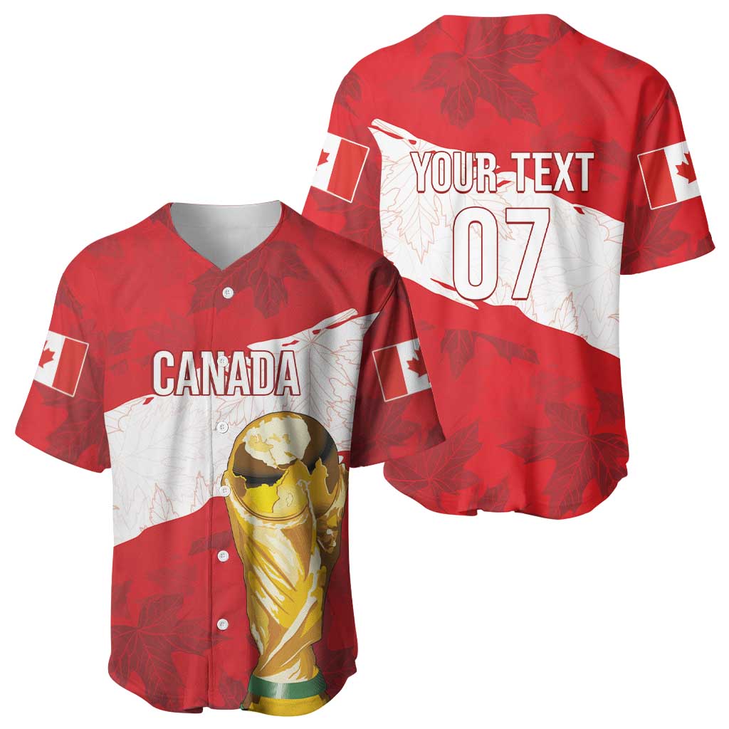 Canada WC2026 Soccer Custom Baseball Jersey Les Rouges