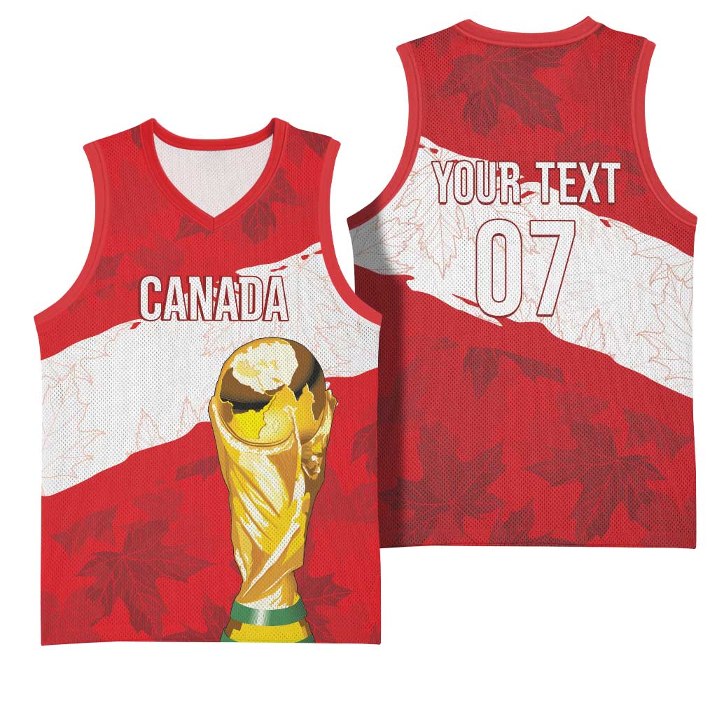 Canada WC2026 Soccer Custom Basketball Jersey Les Rouges