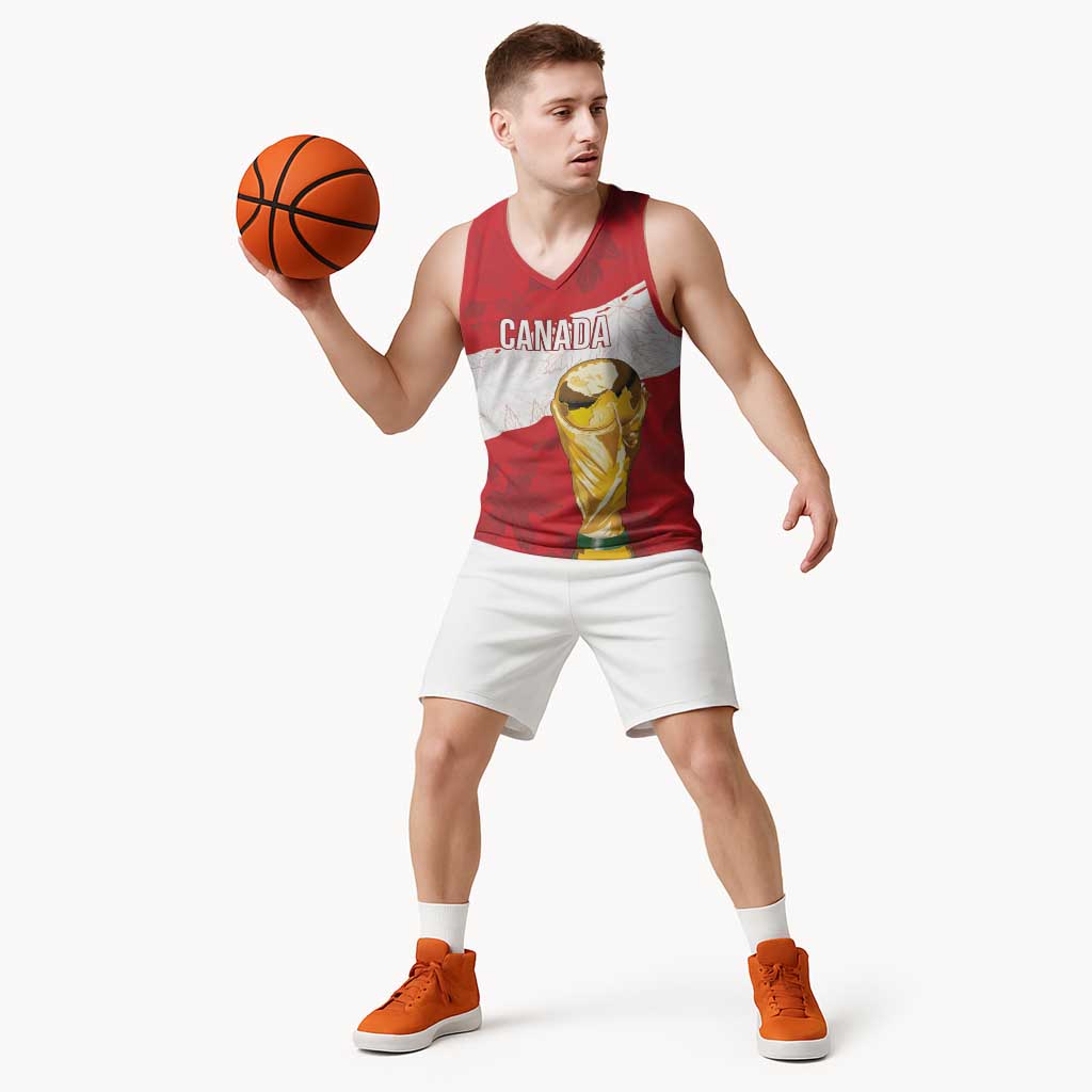 Canada WC2026 Soccer Custom Basketball Jersey Les Rouges