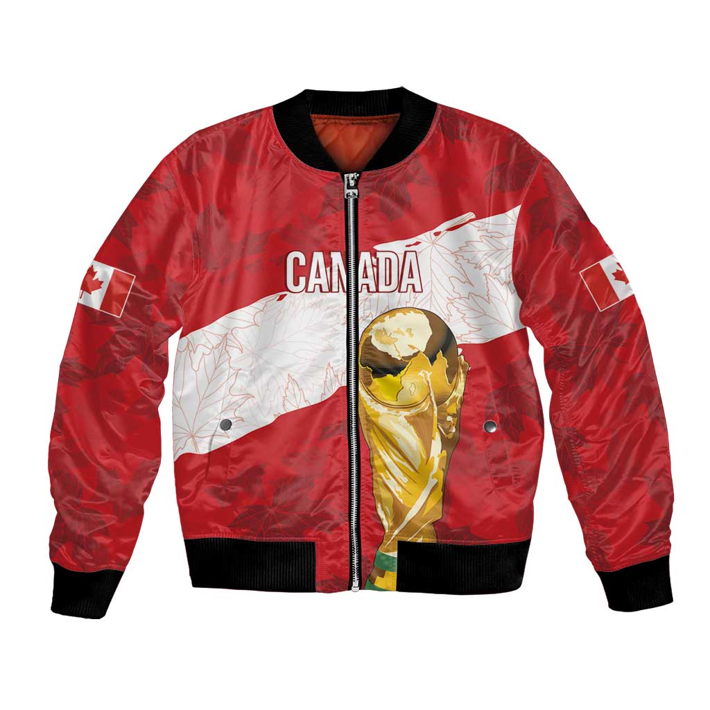 Canada WC2026 Soccer Custom Bomber Jacket Les Rouges