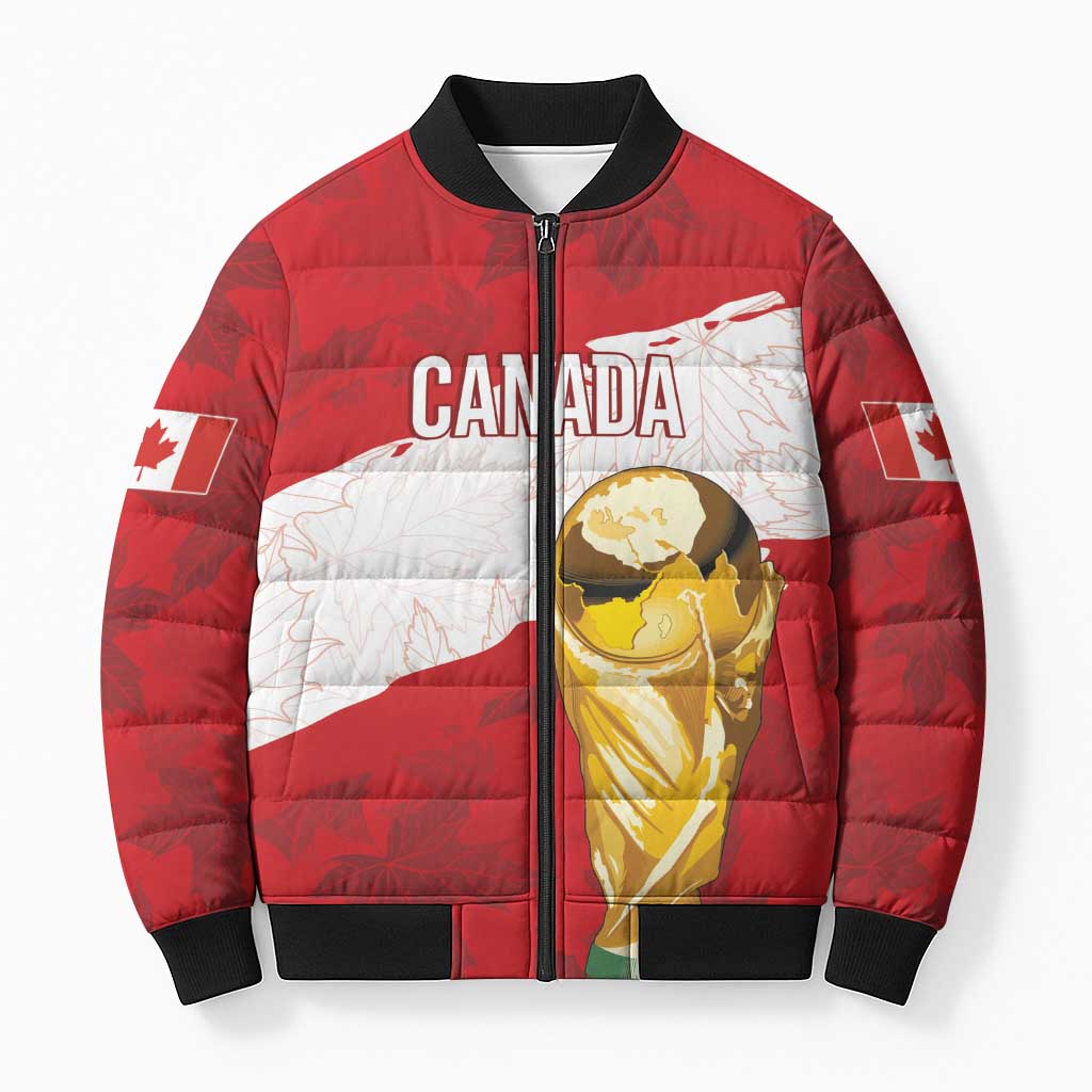 Canada WC2026 Soccer Custom Bomber Puffer Jacket Les Rouges