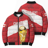 Canada WC2026 Soccer Custom Bomber Puffer Jacket Les Rouges