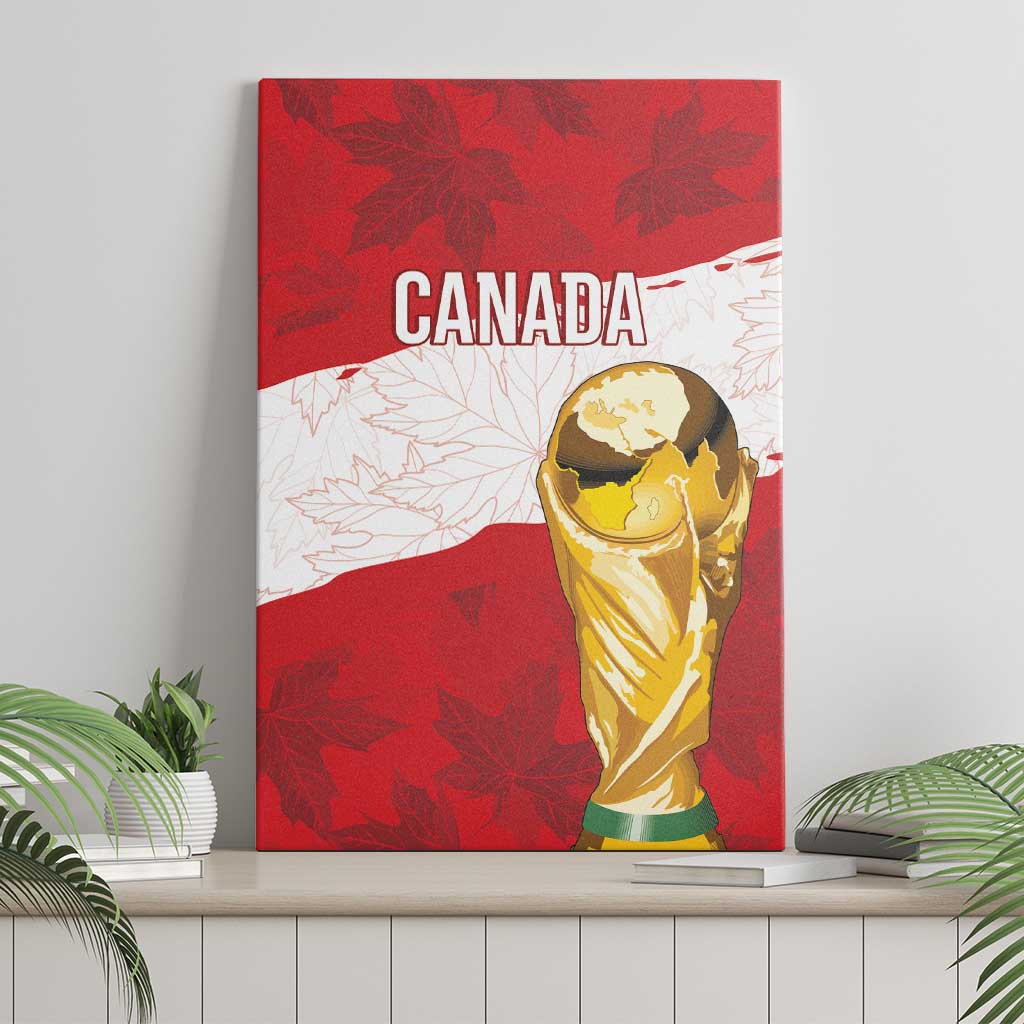 Canada WC2026 Soccer Canvas Wall Art Les Rouges