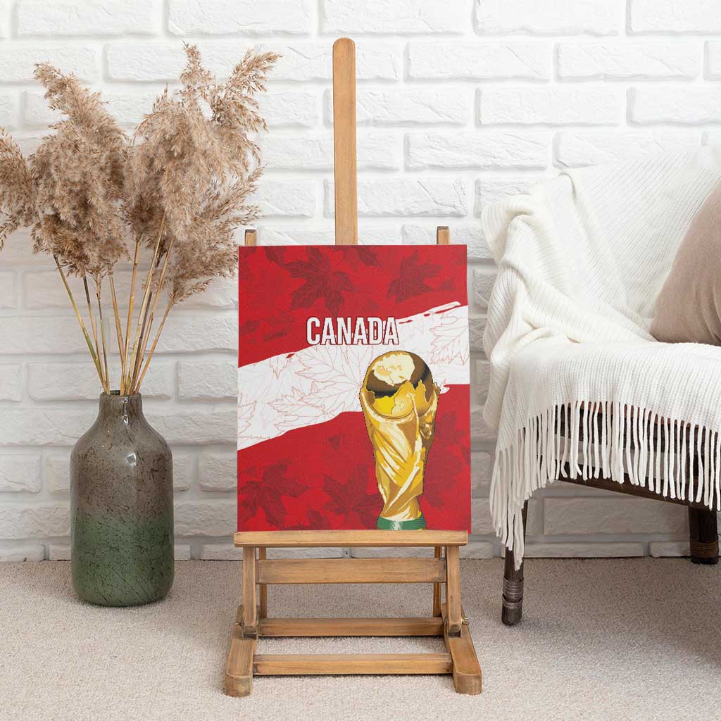 Canada WC2026 Soccer Canvas Wall Art Les Rouges