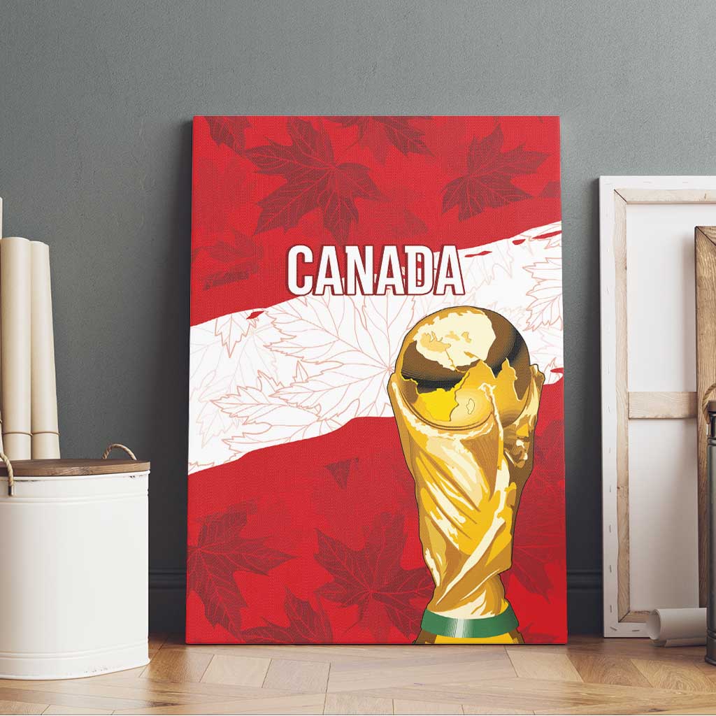Canada WC2026 Soccer Canvas Wall Art Les Rouges