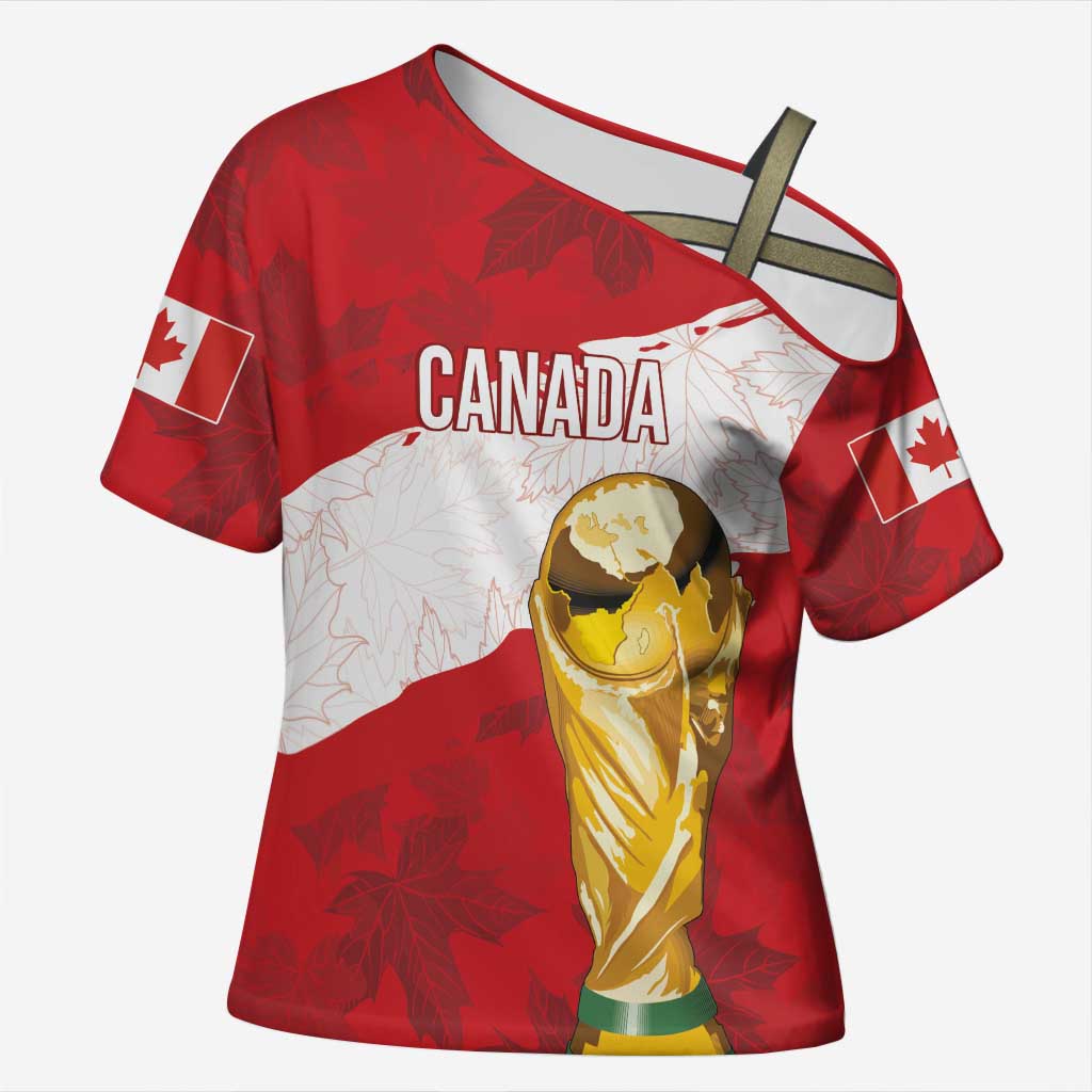 Canada WC2026 Soccer Custom Cross Shoulder Shirt Les Rouges