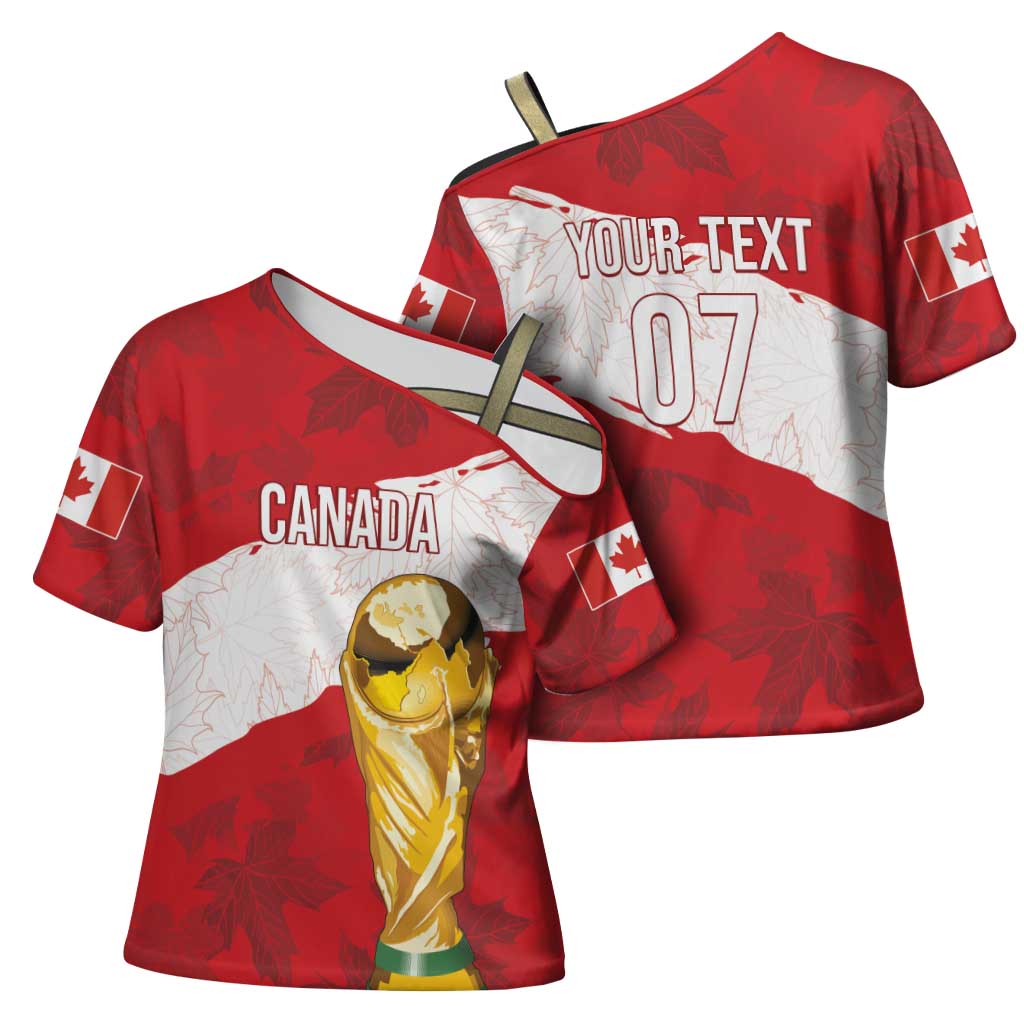 Canada WC2026 Soccer Custom Cross Shoulder Shirt Les Rouges