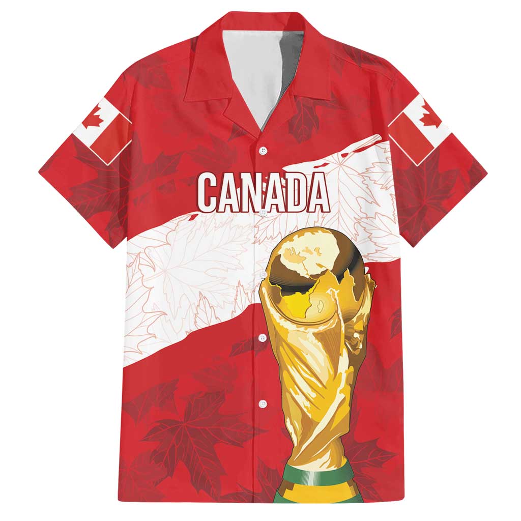 Canada WC2026 Soccer Custom Hawaiian Shirt Les Rouges