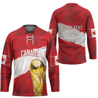 Canada WC2026 Soccer Custom Hockey Jersey Les Rouges