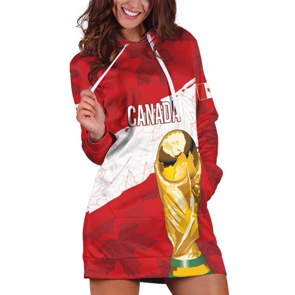 Canada WC2026 Soccer Custom Hoodie Dress Les Rouges