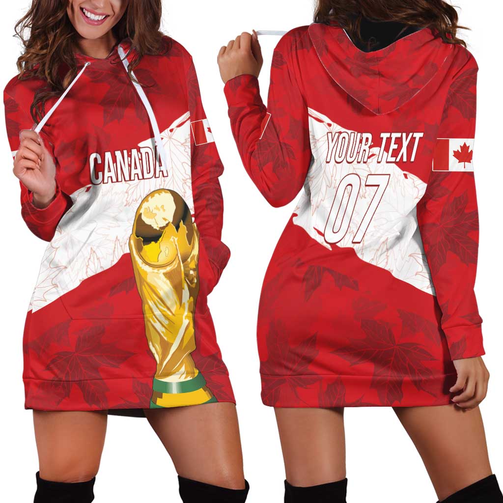 Canada WC2026 Soccer Custom Hoodie Dress Les Rouges
