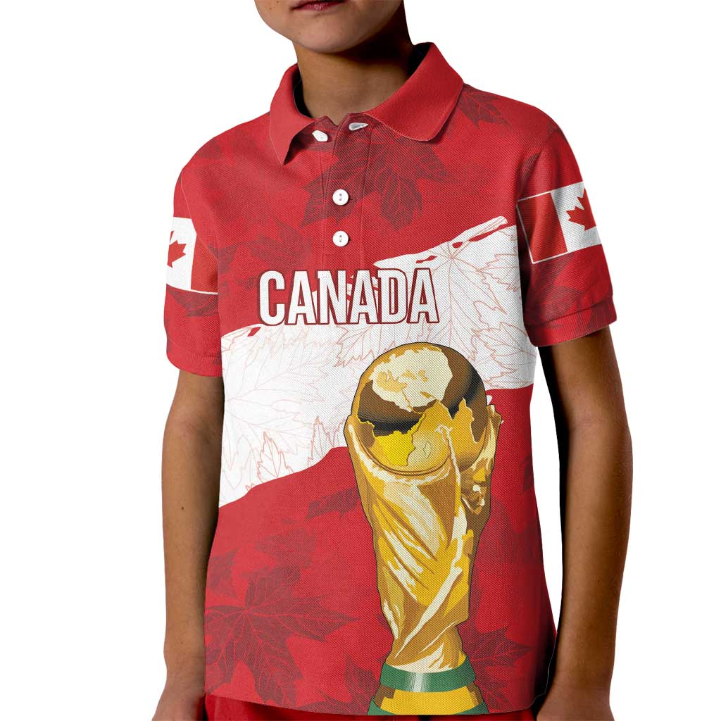 Canada WC2026 Soccer Custom Kid Polo Shirt Les Rouges